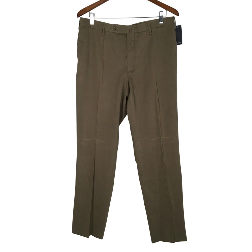 Incotex NWT Men's Pants‎ Cotton Wool Mirko M Pattern Size 36 Dark Beige Chinos